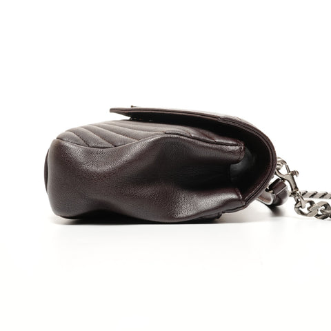 YVES SAINT LAURENT Small Lulu Top Handle 2-Way Bag Shoulder Bag Brown WS25657