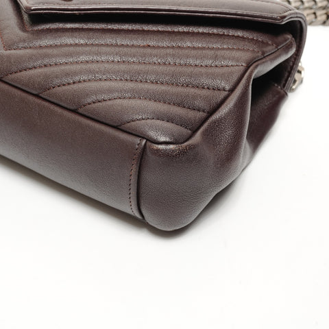 YVES SAINT LAURENT Small Lulu Top Handle 2-Way Bag Shoulder Bag Brown WS25657