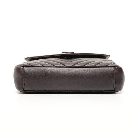 YVES SAINT LAURENT Small Lulu Top Handle 2-Way Bag Shoulder Bag Brown WS25657