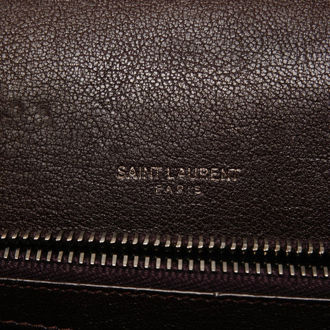 YVES SAINT LAURENT Small Lulu Top Handle 2-Way Bag Shoulder Bag Brown WS25657