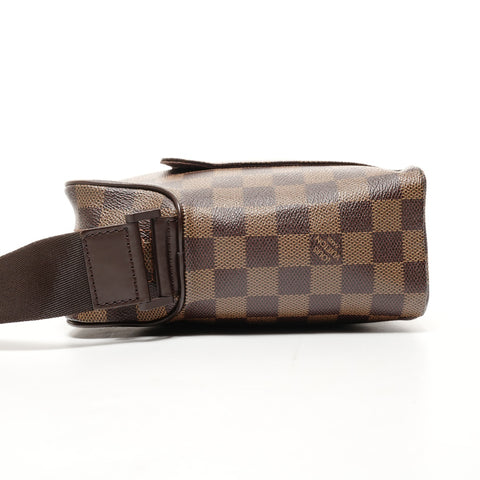 LOUIS VUITTON Damier Olaf PM 2006 Shoulder Bag Brown WS25658