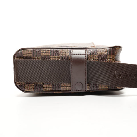 LOUIS VUITTON Damier Olaf PM 2006 Shoulder Bag Brown WS25658