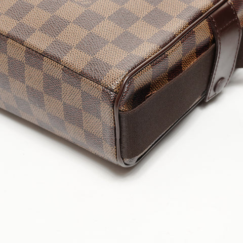 LOUIS VUITTON Damier Olaf PM 2006 Shoulder Bag Brown WS25658