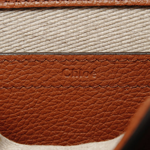 Chloe Leather Grain Leather Marcy Smo Shoulder Bag Brown WS25661