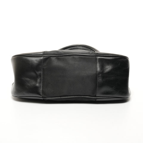 PRADA Nylon triangle logo Shoulder Bag black WS25662