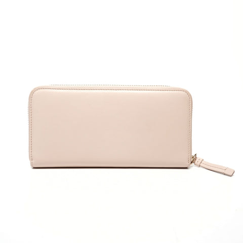 Chloe Leather Round Zip Logo Purse pink WS25666