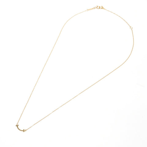 TIFFANY&Co. T Smile K18 750 Necklace gold WS25672