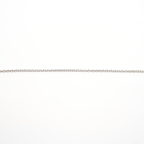 CHANEL Diamond Camellia 750 K18 WG Necklace Silver WS25674