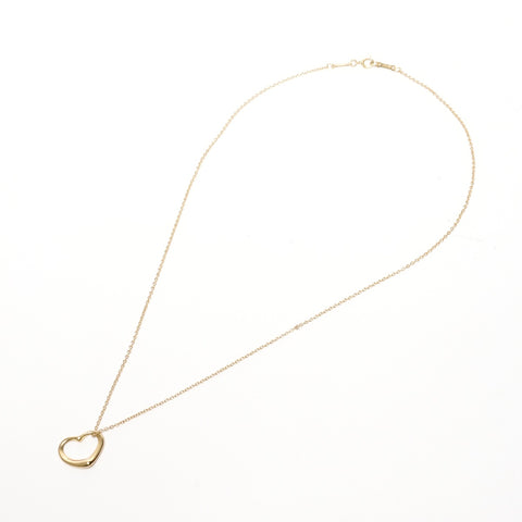 TIFFANY&Co. 750 18K YG Open Heart Necklace gold WS25675