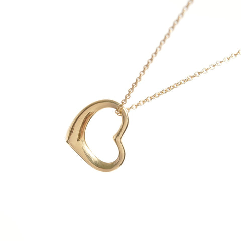 TIFFANY&Co. 750 18K YG Open Heart Necklace gold WS25675
