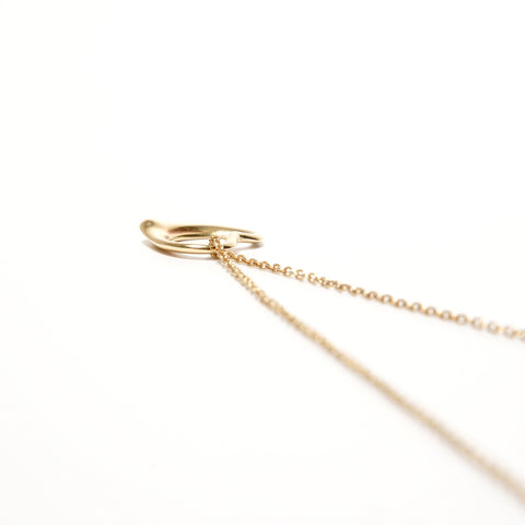 TIFFANY&Co. 750 18K YG Open Heart Necklace gold WS25675