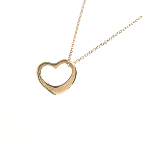 TIFFANY&Co. 750 18K YG Open Heart Necklace gold WS25675