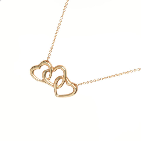 TIFFANY&Co. Collier triple cœur en or jaune 750 K18 or WS25677