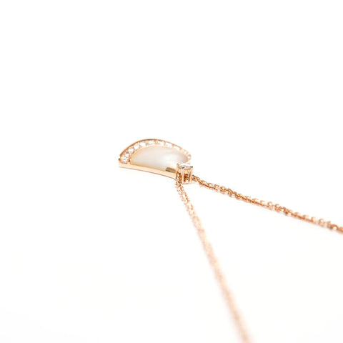 BVLGARI Diva's Dream Diamond Au750 K18 Collier en or rose coquillage or WS25678