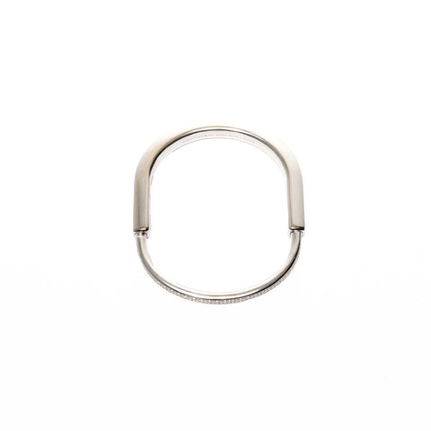 TIFFANY&Co. Bracelet Rock Or Blanc Demi Diamant K18WG Argent WS25681