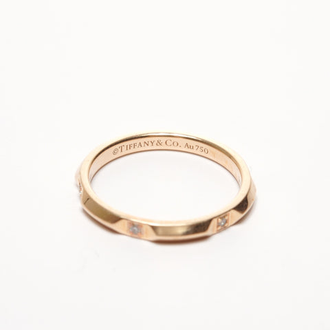 TIFFANY&Co. Diamant Diamant True Band 6P 750 K18 #19 Ring Gold WS25685