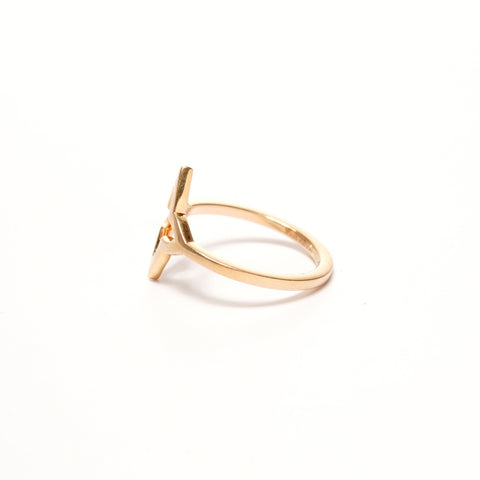 LOUIS VUITTON Blossom 750 K18 Diamond #14 Ring gold WS25690