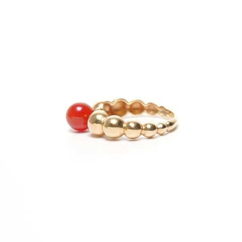 Van Cleef & Arpels Perlée Couleur Variation Carnelian 750 K18 #10 Ring gold WS25692