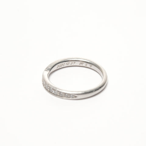 TIFFANY&Co. Harmony Melee Diamond Pt950 Diamond #8 Ring Silver WS25693