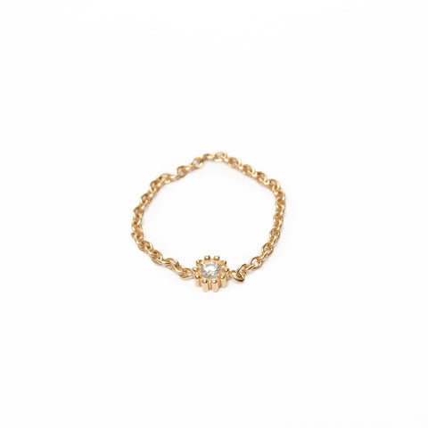 Christian Dior Mimirose 750 K18 Yellow Gold Diamond 52 #12 Ring gold WS25694