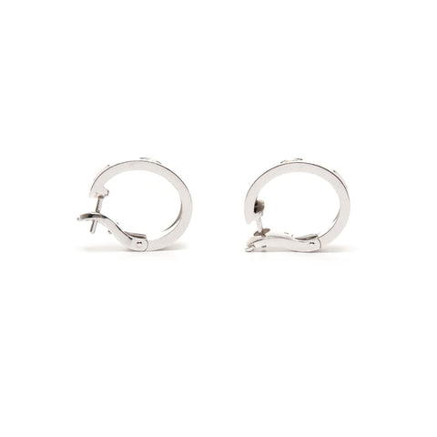 CARTIER Pierce Love Hoop Classic Diamond K18WG Pierce Silver WS25695