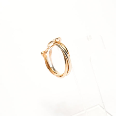 CARTIER Trinity 750 K18 hoop Earring gold WS25696