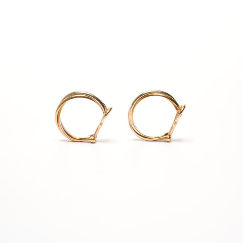 CARTIER Trinity 750 K18 hoop Earring gold WS25696