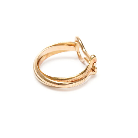 CARTIER Trinity 750 K18 hoop Earring gold WS25696