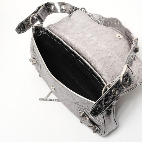 BALENCIAGA LucaGol Sling S Shoulder Bag Silver WS25699
