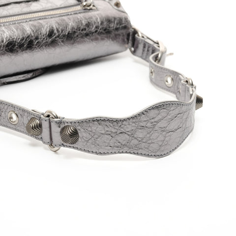 BALENCIAGA LucaGol Sling S Shoulder Bag Silver WS25699