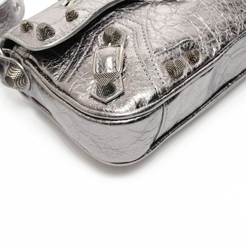 BALENCIAGA LucaGol Sling S Shoulder Bag Silver WS25699