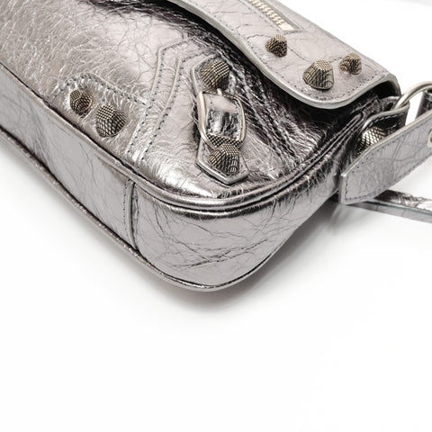 BALENCIAGA LucaGol Sling S Shoulder Bag Silver WS25699