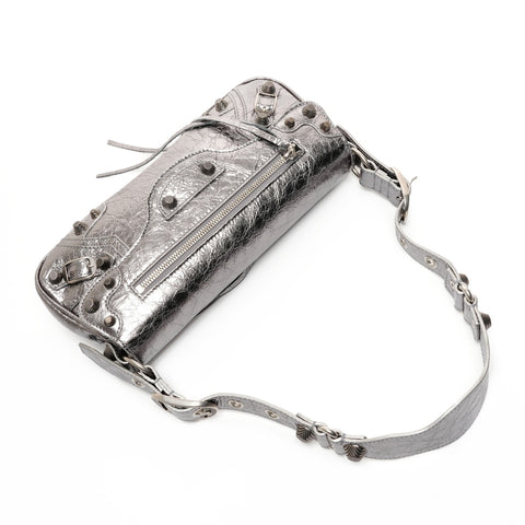 BALENCIAGA LucaGol Sling S Shoulder Bag Silver WS25699