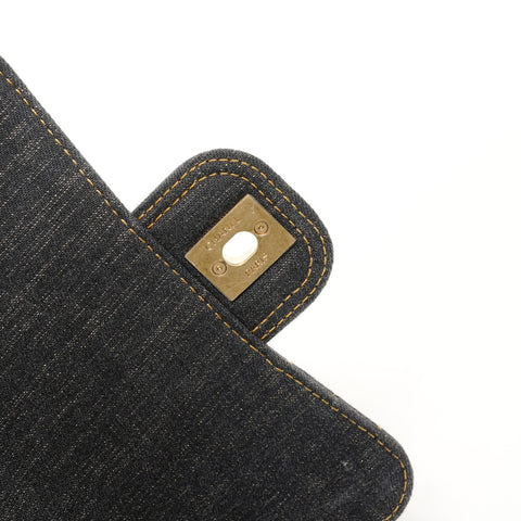 CHANEL Denim Mini Matelasse Chain Shoulder Bag blue WS25700