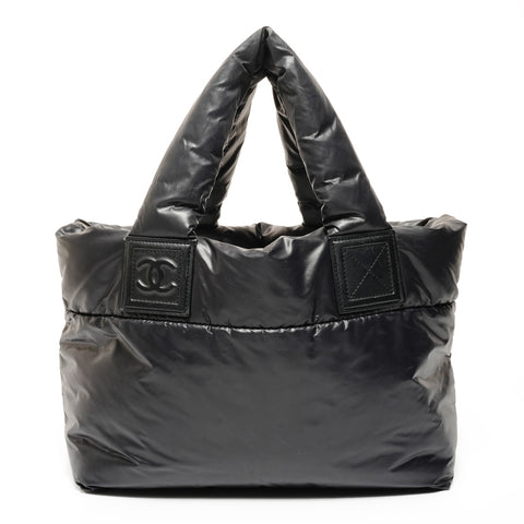 CHANEL Nylon Cococoon Tote Bag, No. 13, 2009-2010 Handbag black WS25706