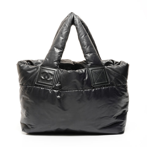 CHANEL Nylon Cococoon Tote Bag, No. 13, 2009-2010 Handbag black WS25706