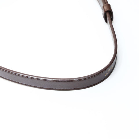 CELINE Leather Ava Triomphe Hobo Shoulder Bag Brown WS25709