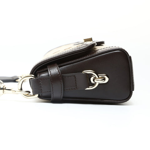 GUCCI Luce Small One Belt GG Canvas Shelly 786027 Shoulder Bag Brown WS25711