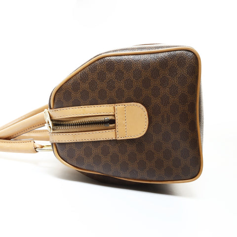 CELINE Celine Macadam PVC Handbag Brown WS25713