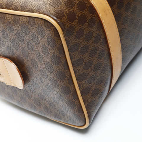 CELINE Celine Macadam PVC Handbag Brown WS25713