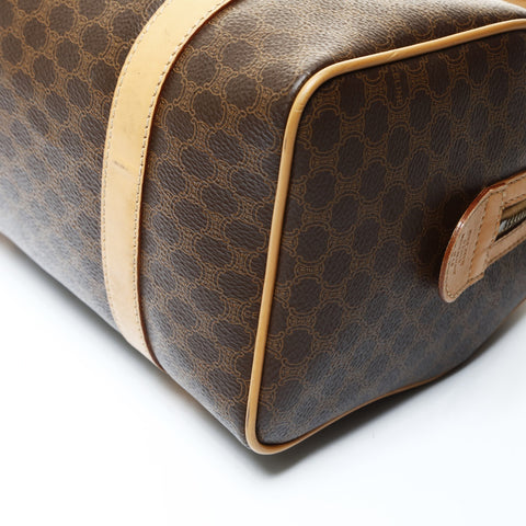 CELINE Celine Macadam PVC Handbag Brown WS25713