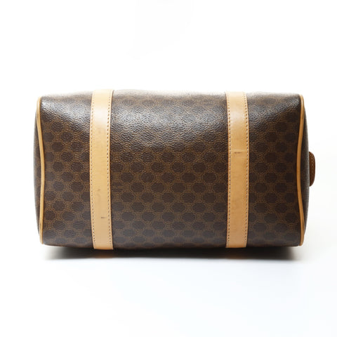 CELINE Celine Macadam PVC Handbag Brown WS25713