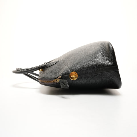 HERMES 1991 Bolide 35 Taurillon Clemence 2-way with U stamp Handbag black WS25714