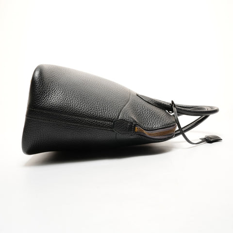 HERMES 1991 Bolide 35 Taurillon Clemence 2-way with U stamp Handbag black WS25714