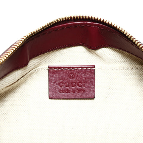 GUCCI GG canvas accessory pouch Shoulder Bag Red WS25717