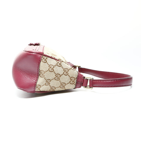 GUCCI GG canvas accessory pouch Shoulder Bag Red WS25717