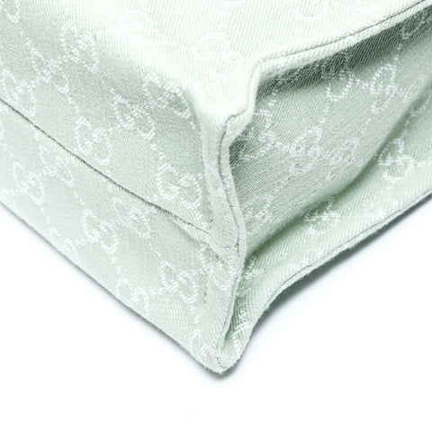 GUCCI GG Canvas Mint Mini Tote 2-Way 772183 Handbag green WS25719