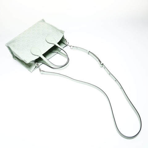 GUCCI GG Canvas Mint Mini Tote 2-Way 772183 Handbag green WS25719