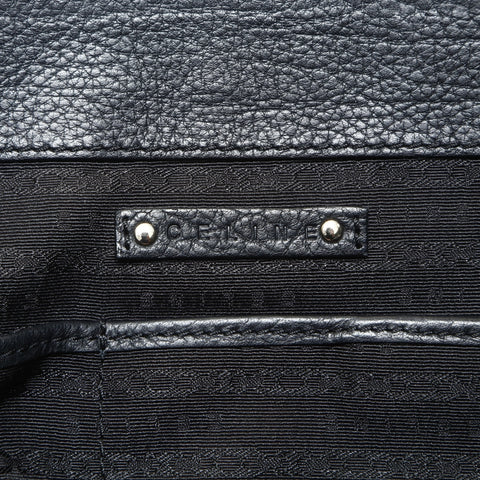 CELINE Leather Boogie Leather Handbag black WS25723