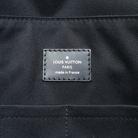 LOUIS VUITTON 2015 Damier Graphite Christopher Messenger Shoulder Bag black WS25725